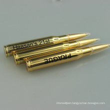 Raw Material Brass Bullet Shape Mini Metal Ballpoint Pen